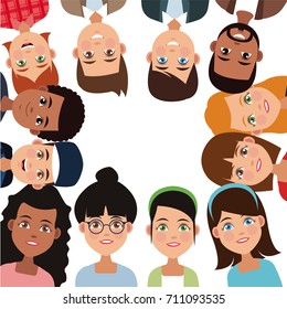 Friendship cartoon design
