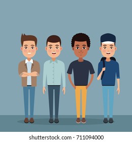 Friendship cartoon design