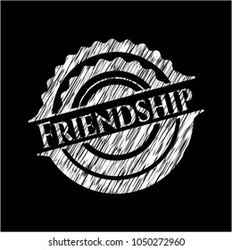 Friendship chalk emblem
