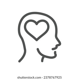 Friendship and charity related icon outline and linear vector.