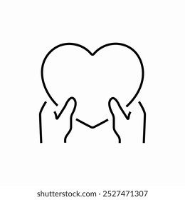 friendship and charity related icon sign vector