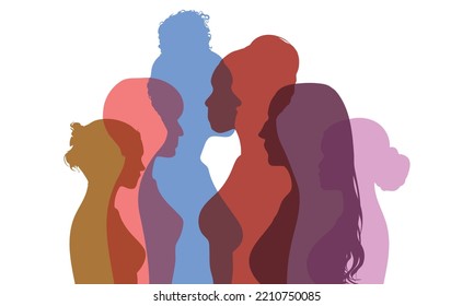 Friendship, communication, racial equality. Multicultural women’s social group. Multicultural women's social group.