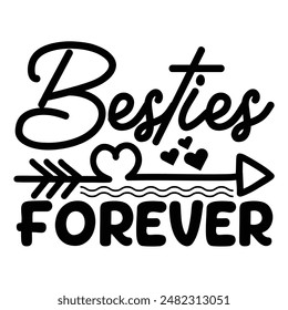Friendship day back and white quotes design
