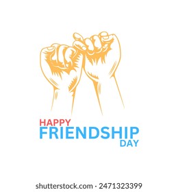 Friendship day background design, poster, banner, gift card design
Abstract happy Friendship Day vector logo design, friendship day logo design. abstract vector illustration