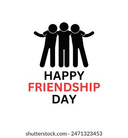 Friendship day background design, poster, banner, gift card design
Abstract happy Friendship Day vector logo design, friendship day logo design. abstract vector illustration