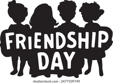 Friendship day background design, poster, banner, gift card design
