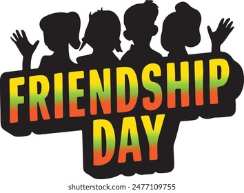 Friendship day background design, poster, banner, gift card design