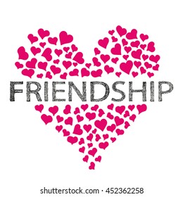 Friendship day banner. Vector Illustration.