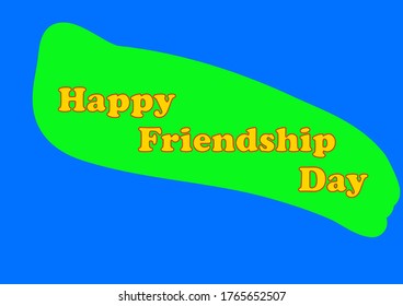 Friendship day colored greeting template for text. Place for text. Poster. Banner. Vector. Background image. Billboard. Greeting card.