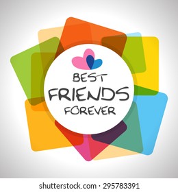 friendship day colorful abstract background greeting