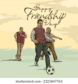 Friendship Day concept. Friends forever. Friends love
