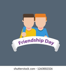 friendship day flat design