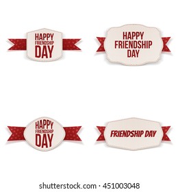 Friendship Day greeting Banners Set