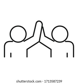 Feiertag-Icon. Rahmenfreundschaftstags Vektorillustration Symbol für Webdesign einzeln auf weißem Hintergrund