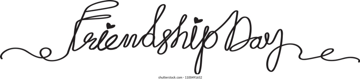 friendship day. inscription