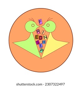 Friendship Day logo Vector Art