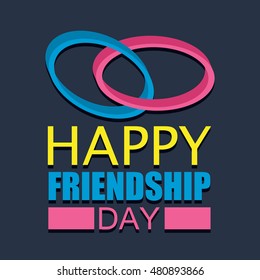Friendship day poster design template