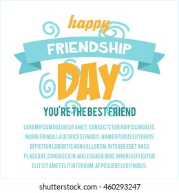Friendship day poster template