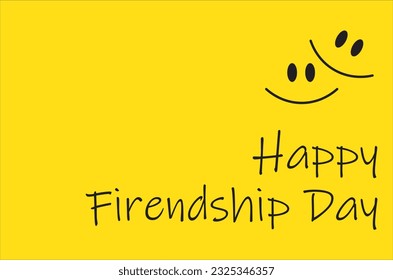 Friendship day poster template vector
