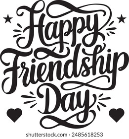 Friendship day silhouette illustration 5