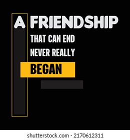 Friendship day stylish t-shirt and apparel abstract design., poster, typography. Vector illustration. print