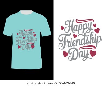 friendship day t shirt design concept