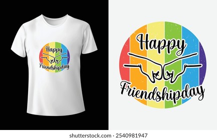 Friendship day t shirt design