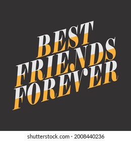 Friendship Day Tshirt Design Template. Best Friend Forever Tshirt Design