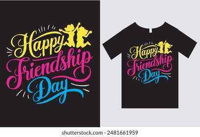 Friendship Day T-Shirt Design Vector File