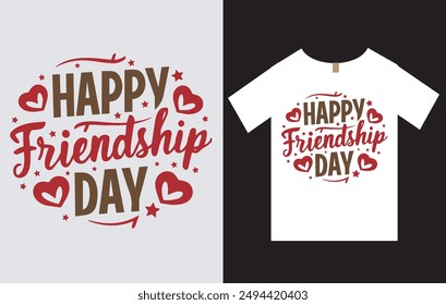 Friendship Day T-Shirt Design Vector File, International Friendship Day T-Shirt Design