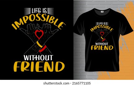Friendship Day T-shirt vector design