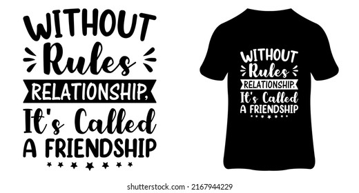 Friendship Day Typography Quote and SVG Design