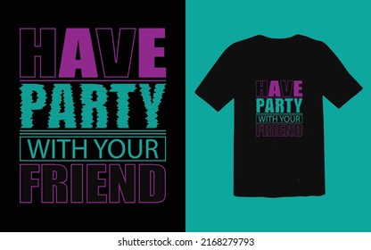 Friendship day typography t-shirt design
