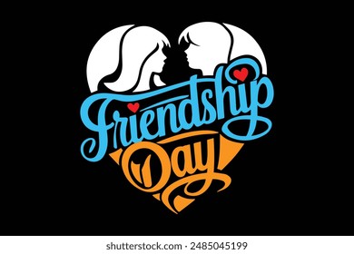 Friendship Day Typography T-shirt Design 