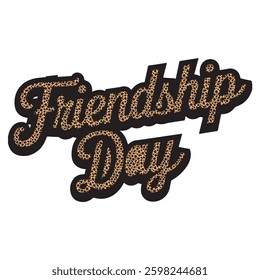 Friendship day typography t-shirt design 