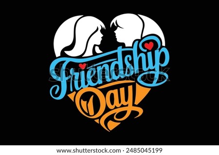 Friendship Day Typography T-shirt Design 