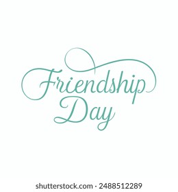 Friendship day vector illustration editable project.