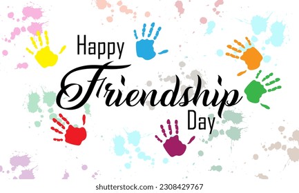 vector del día de la amistad. adecuado para tarjeta, pancarta o afiche