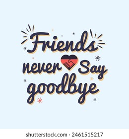 Friendship day vector t-shirt design