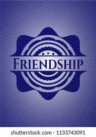 Friendship denim background