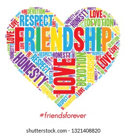 friendship forever wordart