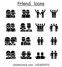 Friendship & Friend icon set