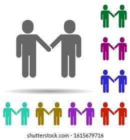 Friendship, friends in multi color style icon. Simple glyph, flat vector of Friendship icons for ui and ux, website or mobile application