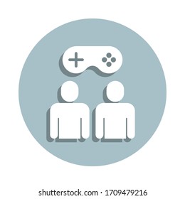 Amistad, icono de la insignia de los aficionados. Glifo simple, vector plano de amistad iconos ui y ux, sitio web o aplicación móvil