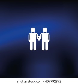 Friendship icon.