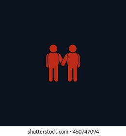 Friendship icon.