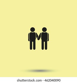 Friendship icon.