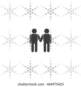 Friendship icon.
