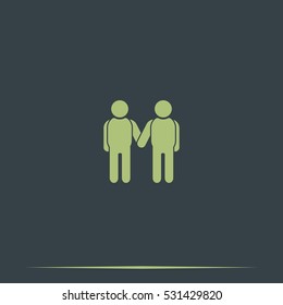 Friendship icon.