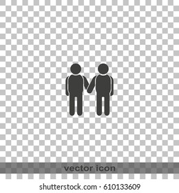 Friendship icon.